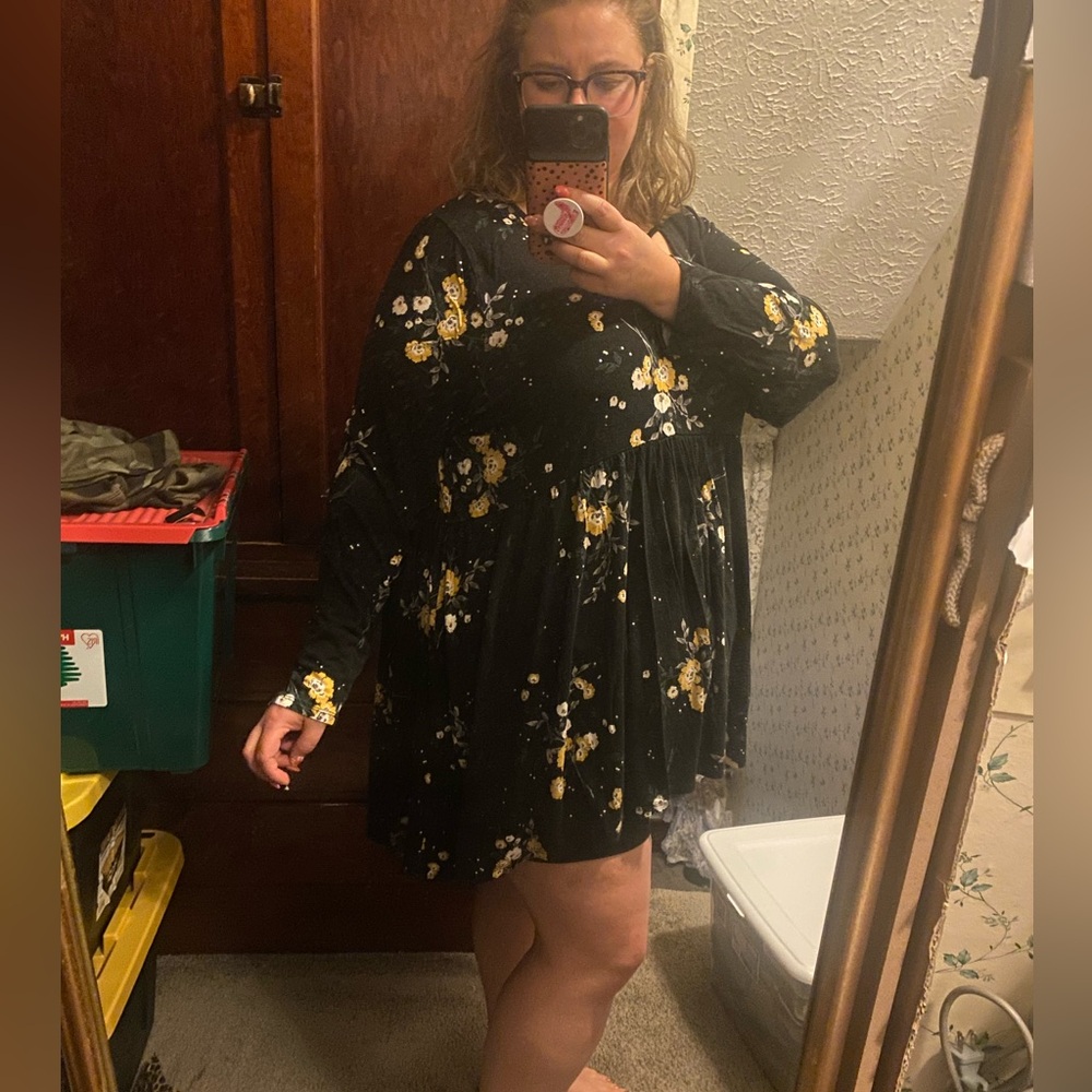Torrid Black Floral Blouse - Picture 13 of 14